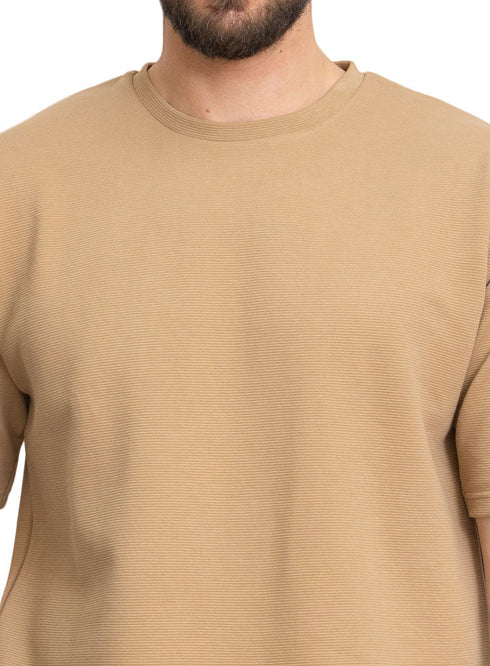 Biscuit Ribbed suit (M) - Khotwh